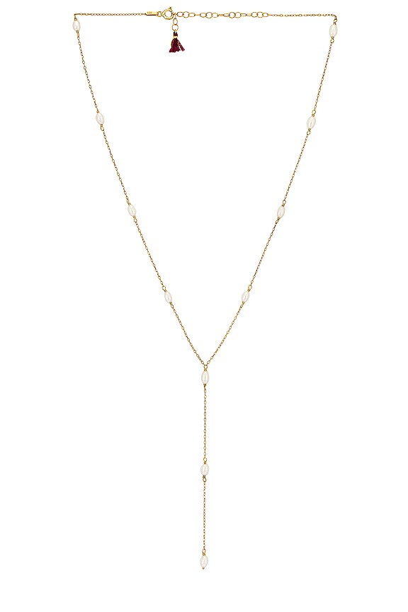 view 1 of 2 Jemima Lariat Necklace in Pearl