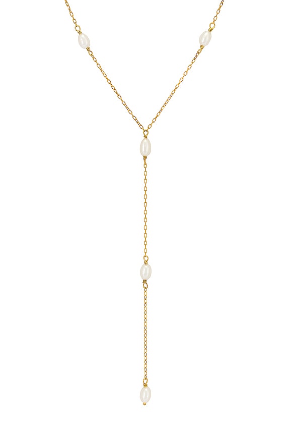 view 2 of 2 Jemima Lariat Necklace in Pearl