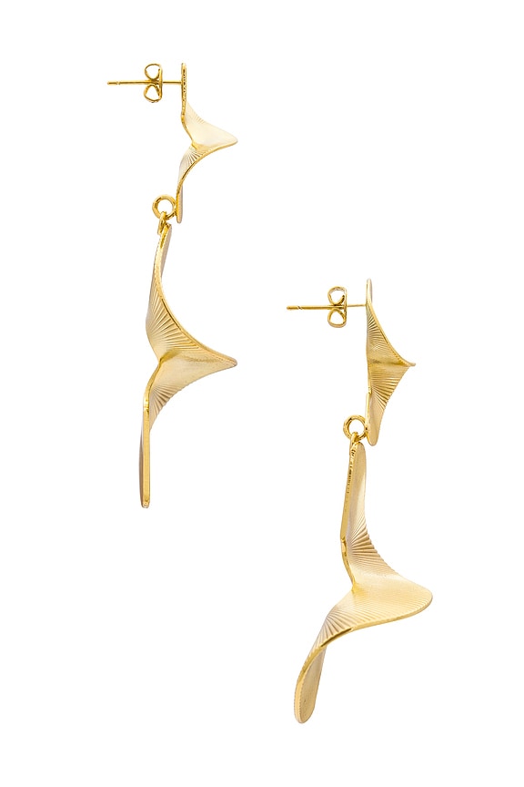 view 2 of 3 СВИСАЮЩИЕ СЕРЬГИ 1974 in Gold