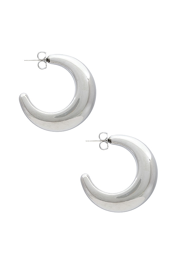 view 2 of 3 Tsuki Hoops in Silver