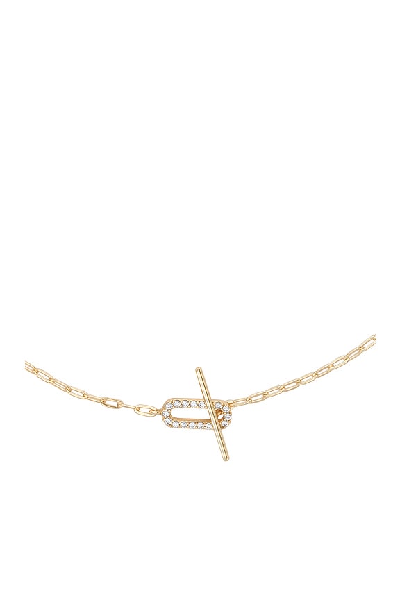 view 2 of 3 Jade Pave Necklace in Gold