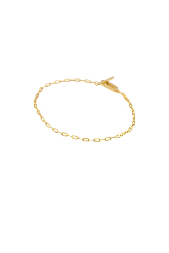view 2 of 2 Jade Pave Bracelet in Gold