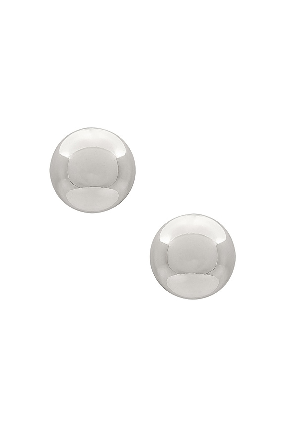 view 2 of 2 Double Ball Earring in Silver