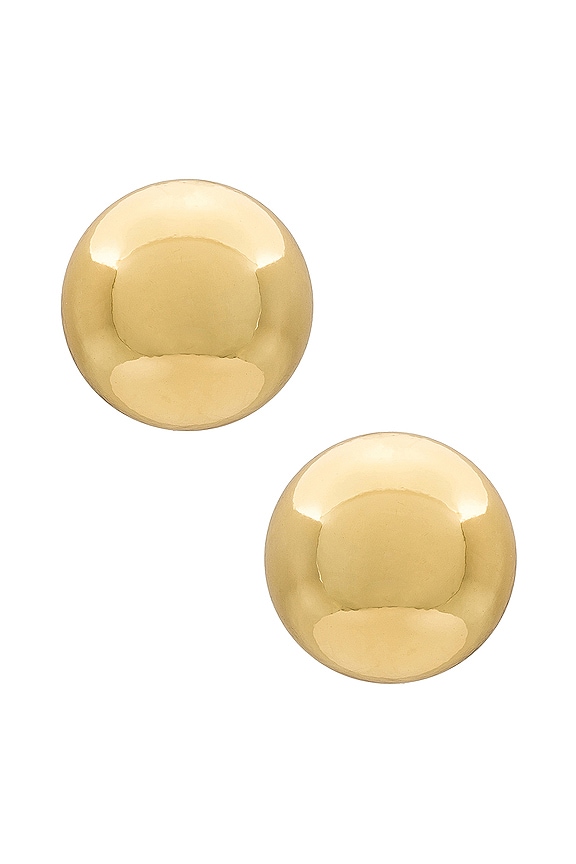 view 2 of 2 Double Ball Earring in Gold