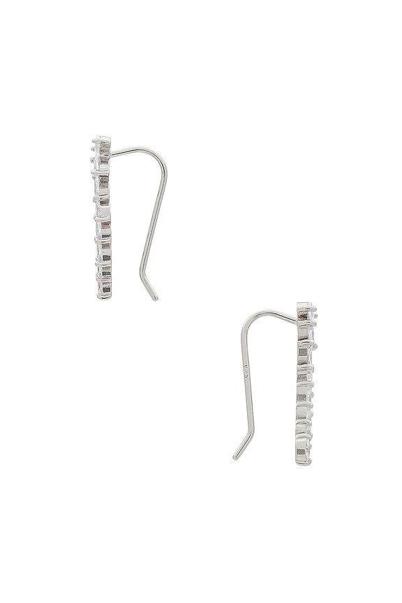 view 2 of 3 Marquise Ear Climber in Silver