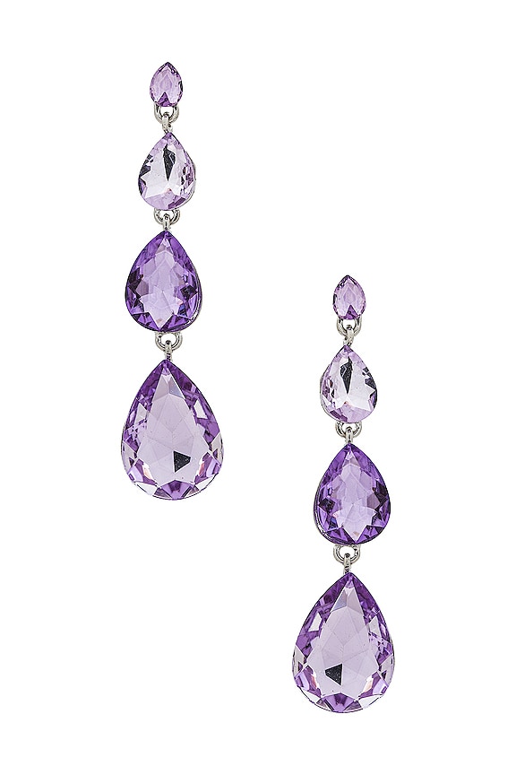 SHASHI Graduated Cz Drop Earring in Gold | REVOLVE