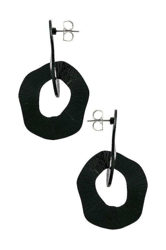 view 2 of 2 Drill Earring in Black