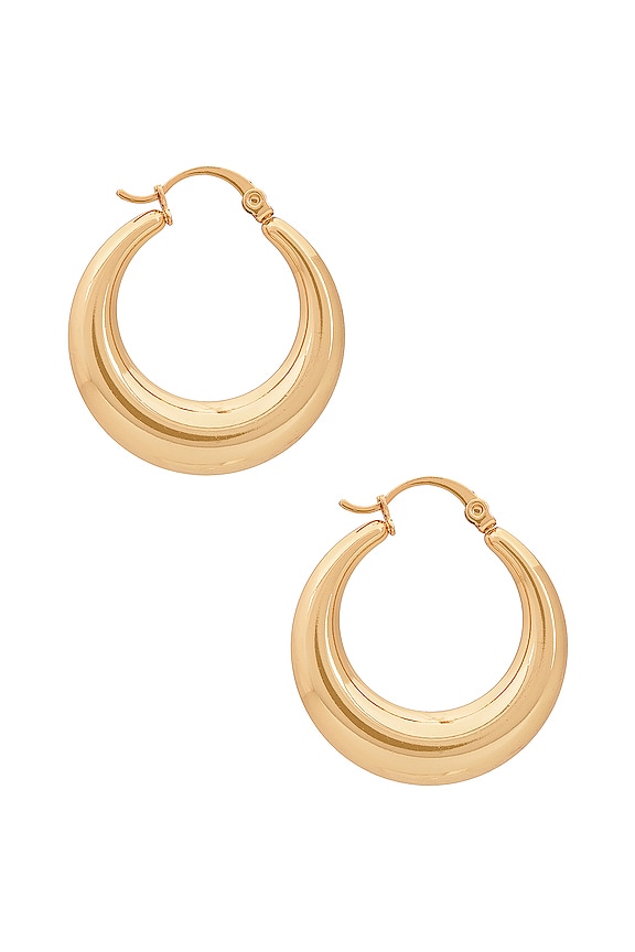 view 2 of 3 St. Germain Hoop in Gold