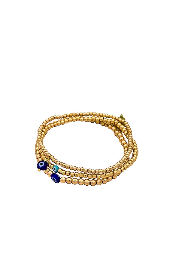 view 1 of 4 Lapis Azuli Bracelet in Gold