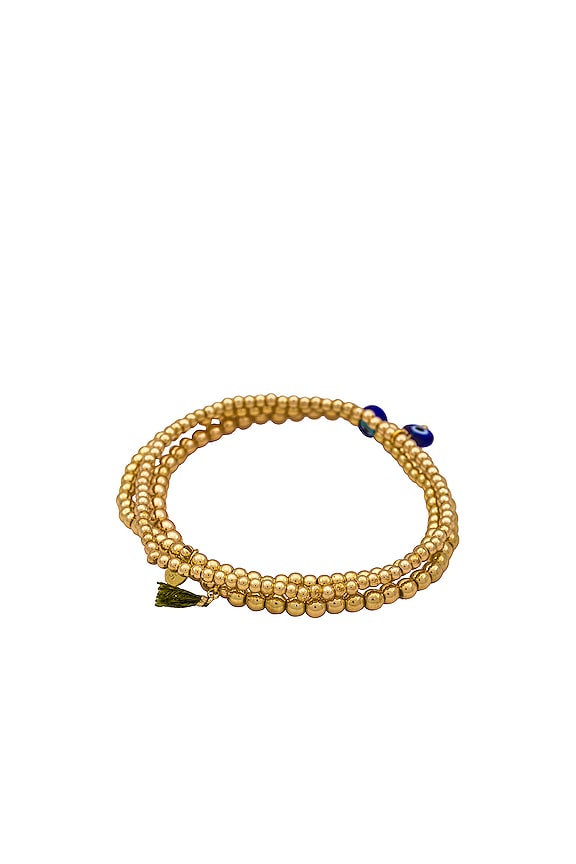view 2 of 4 Lapis Azuli Bracelet in Gold