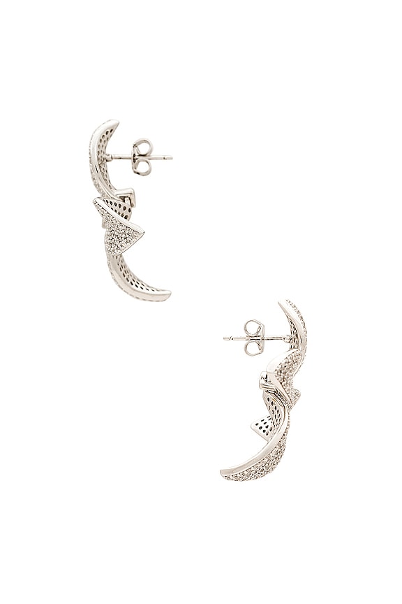 view 2 of 2 LIS イヤリング in White Gold