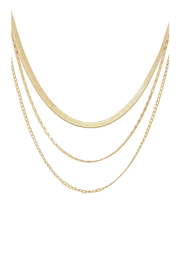 view 2 of 2 Mikaela Necklace in Gold