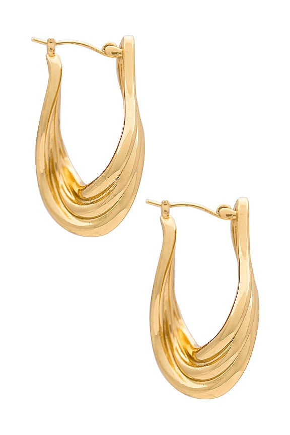 view 2 of 3 BOUCLES D'OREILLES LYNX in Gold