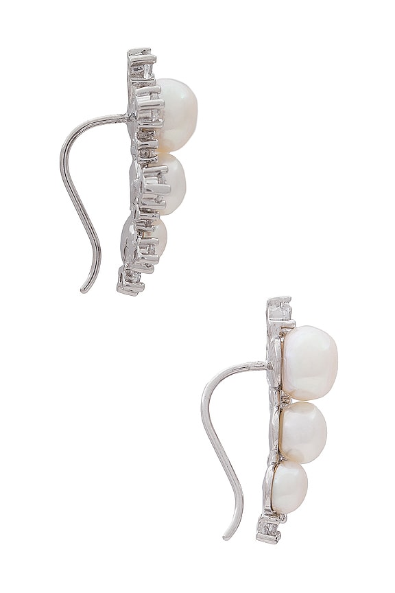 view 2 of 3 BOUCLES D'OREILLES CAROLINE in Silver