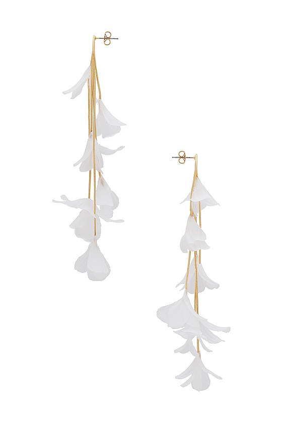 view 2 of 2 Florence Multi Drop Earring in White & Gold