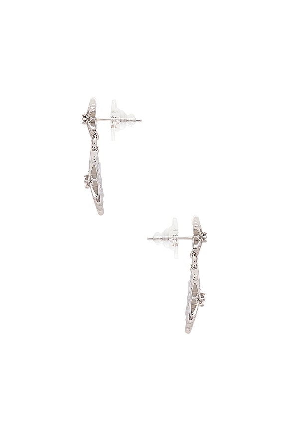 view 2 of 2 PENDIENTE PETITE HANNAH in Silver