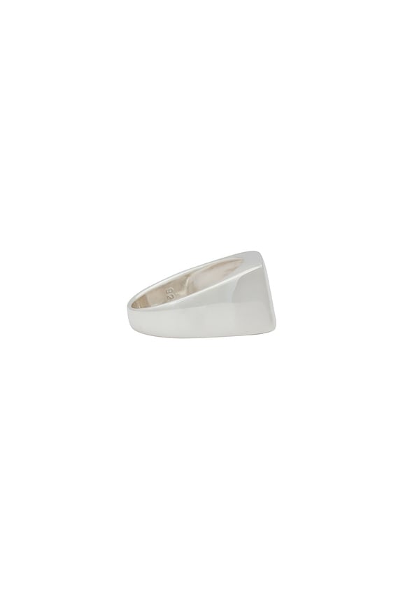 view 2 of 3 SQUARE 시그넷 링 in White Gold