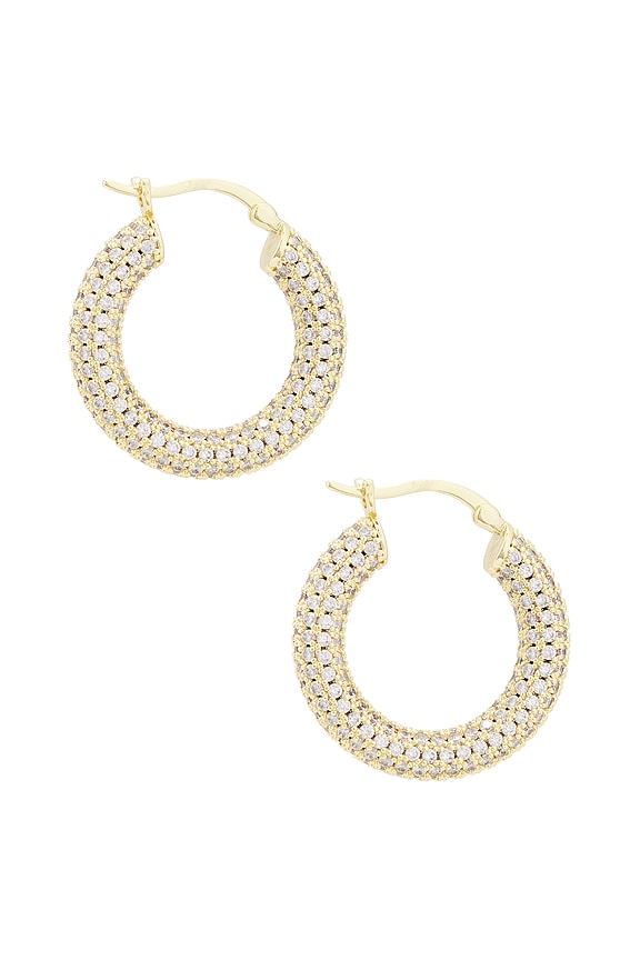 view 2 of 3 ANNEAU DOMINIQUE PAVE in Gold