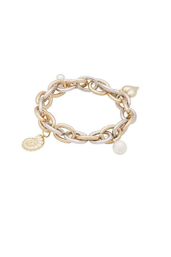 view 2 of 2 Command Chain Charm Bracelet in Gold