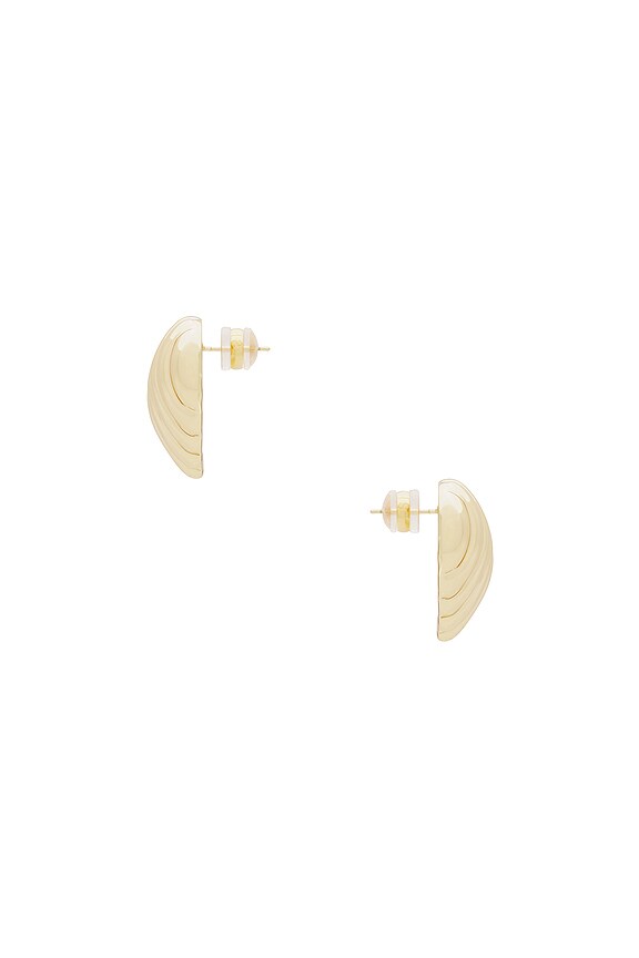 view 2 of 2 GOLD HEART DROP 귀걸이 in Gold