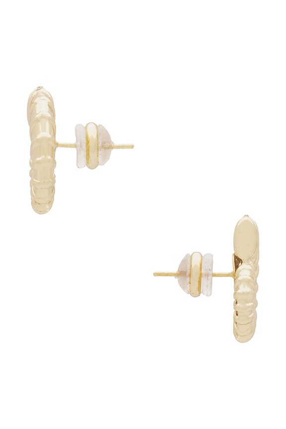 view 2 of 3 PENDIENTE TACHUELA MYKONOS in Gold