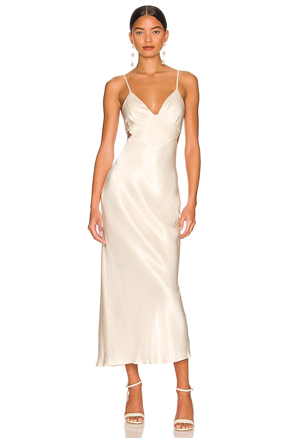 view 2 of 5 La Lune Backless Midi Dress in Cream