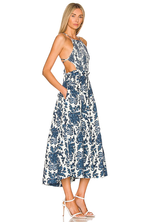 view 2 of 3 VESTIDO MIDI DIANA in Indigo & Ivory