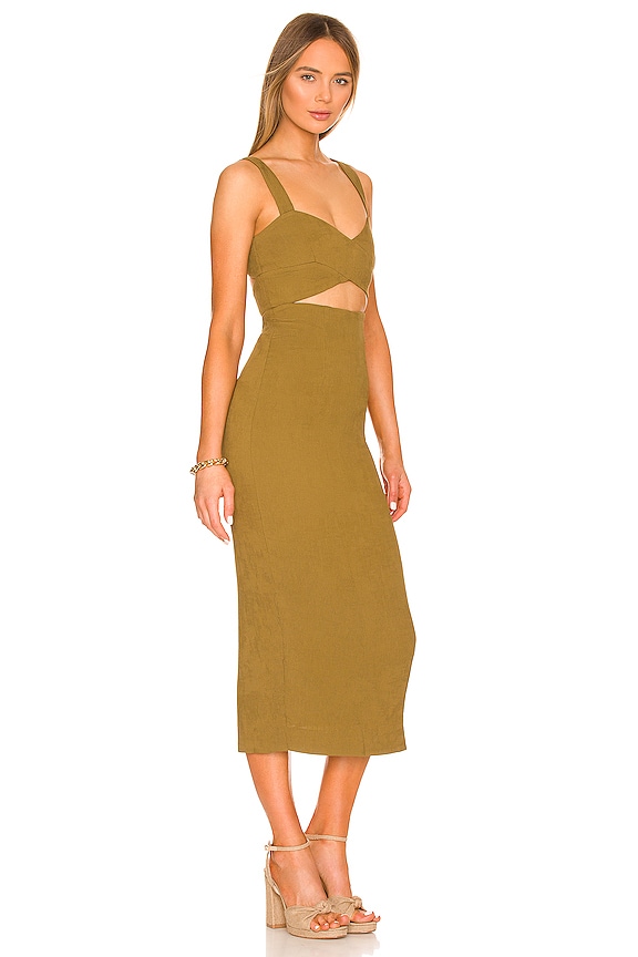 view 2 of 3 VESTIDO MIDI SIMONE in Cumin
