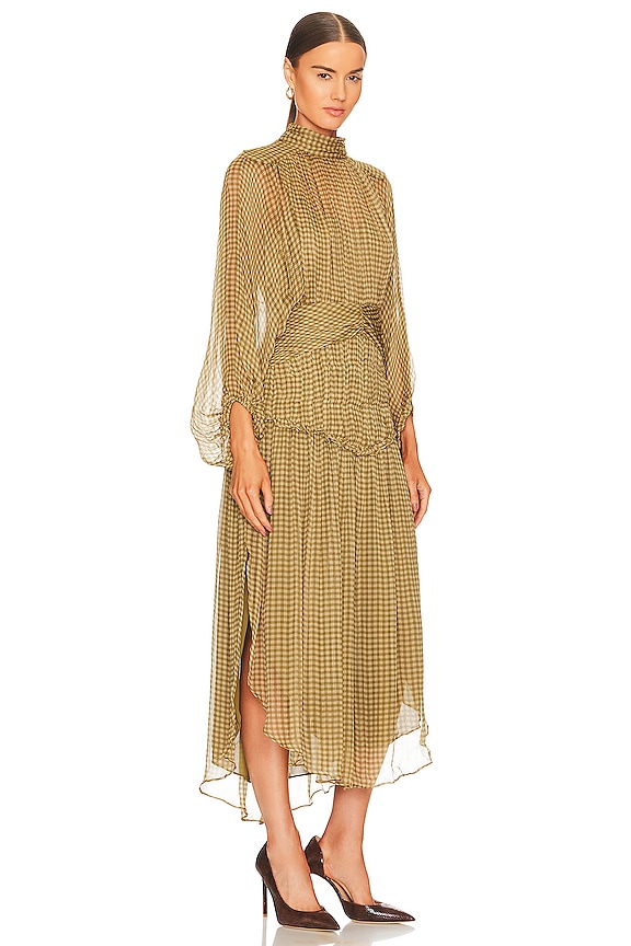 view 2 of 4 VESTIDO ELENORA in Olive & Sand