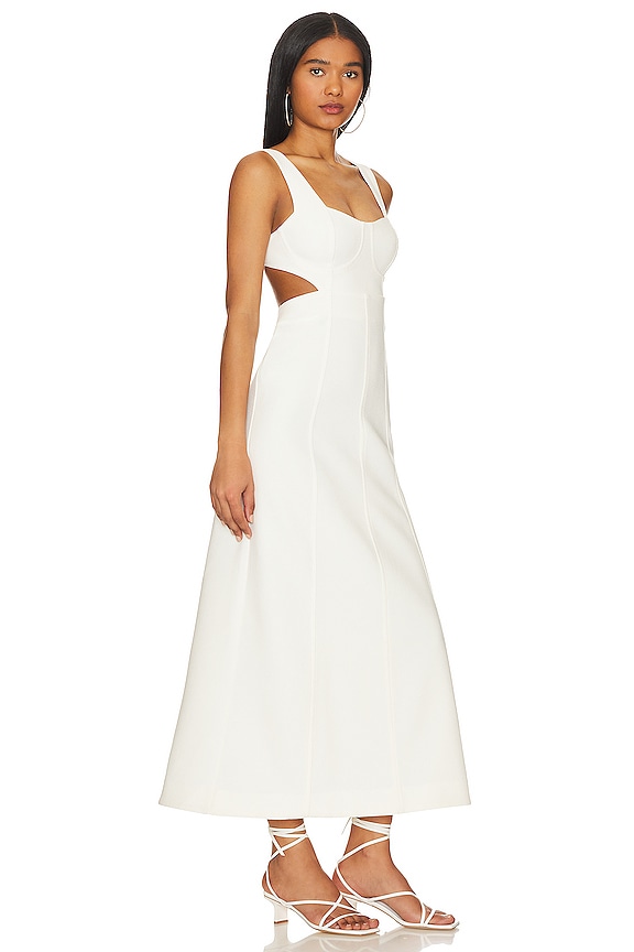 view 2 of 3 AMURA 뷔스티에 미디 드레스 in Cream