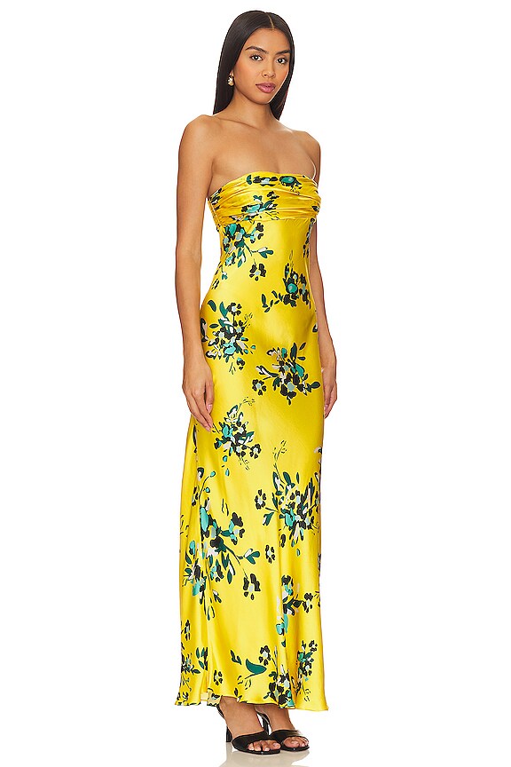 view 2 of 3 ROBE MAXI ROMILLY in Canary Multi