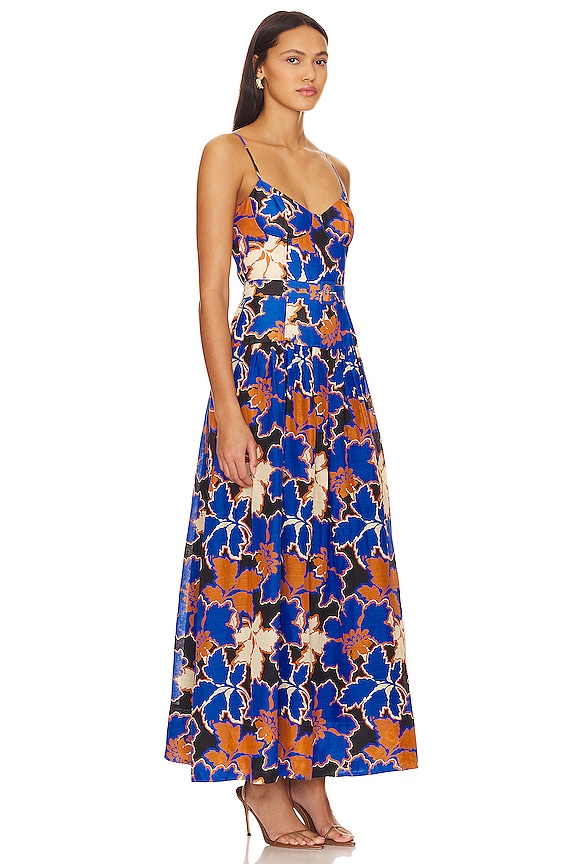 view 2 of 3 KARLA 뷔스티에 맥시 드레스 in Strong Blue & Multi