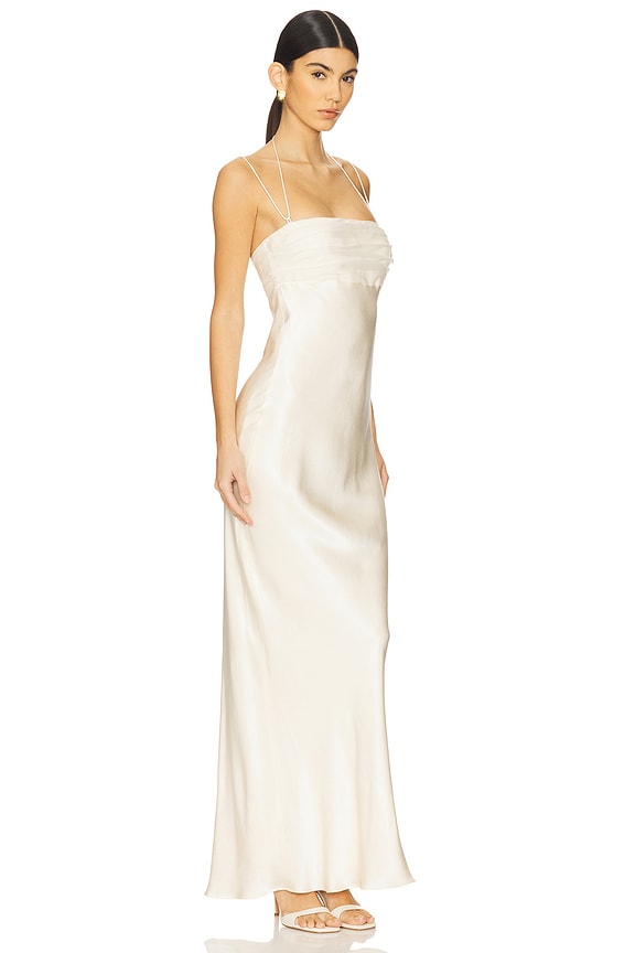 view 2 of 3 MAXIDRESS SIN TIRANTES in Cream