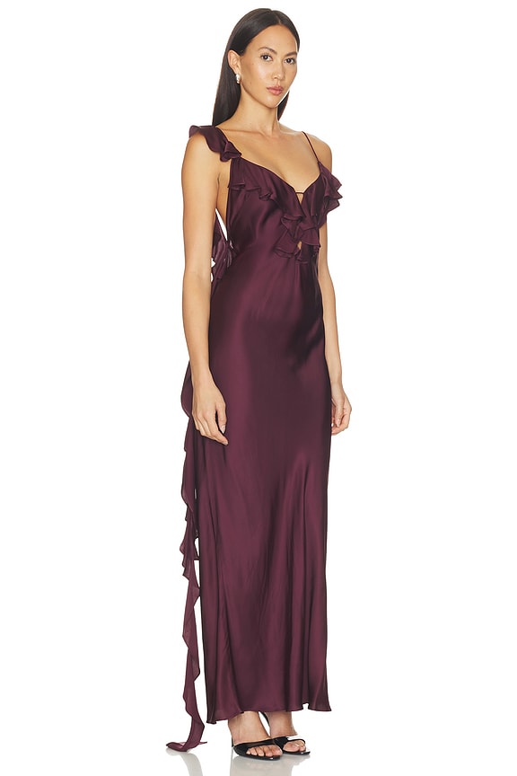 Agnes Ruffle Slip Maxi Dress