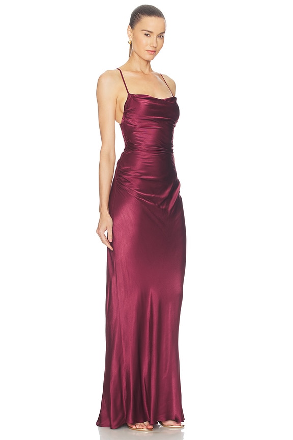 La Lune Lace Back Maxi Dress