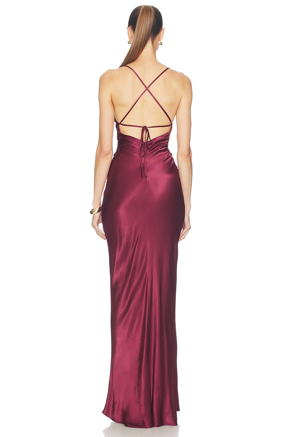 La Lune Lace Back Maxi Dress