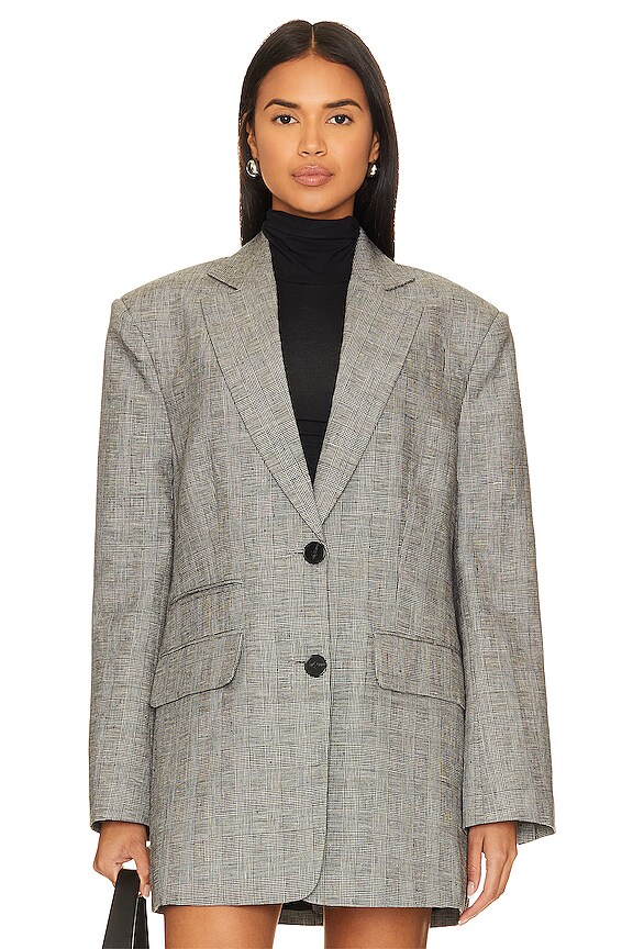 view 2 of 6 BLAZER SURDIMENSIONNÉ BIRILLA in Ash