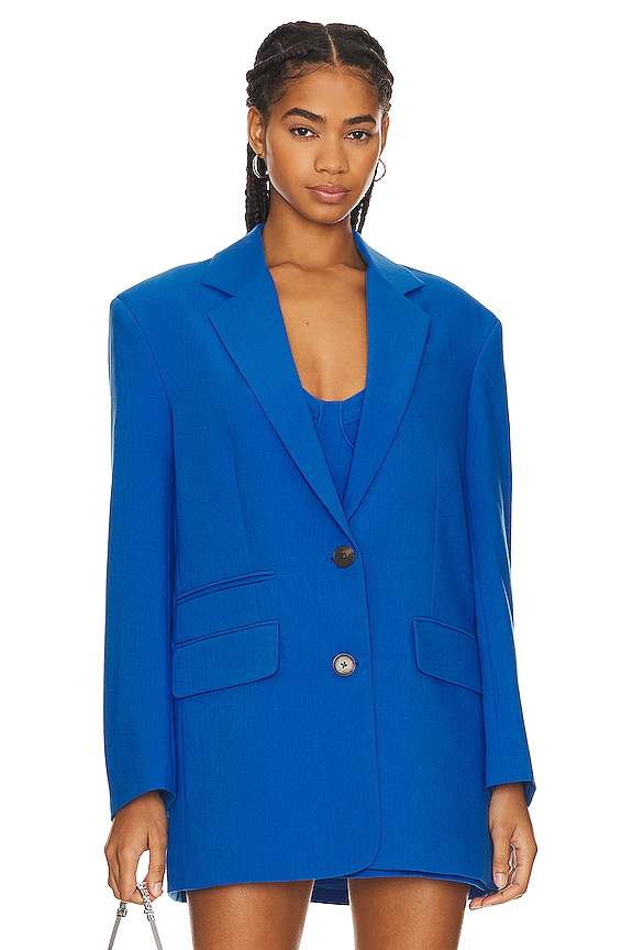 view 2 of 5 Irena Oversized Blazer in Cobalt