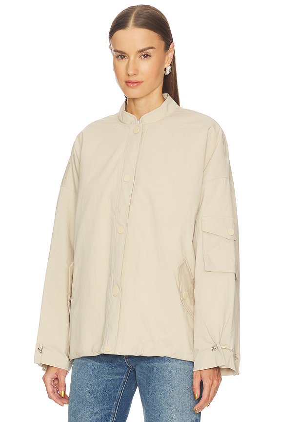 view 2 of 4 Campbell Bomber Jacket in Oat Milk