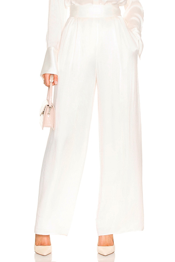 view 1 of 4 Juliet Tuexedo Pant in Ivory