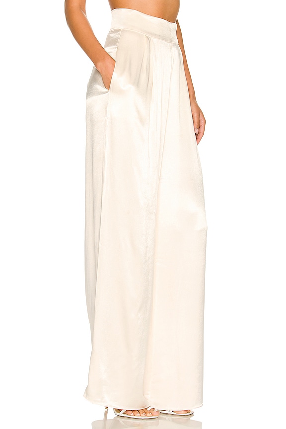 view 2 of 4 La Lune Tuxedo Trouser in Cream