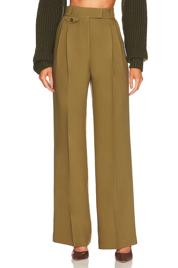 Shona Joy Irena High Waisted Tailored Pant in Cumin REVOLVE
