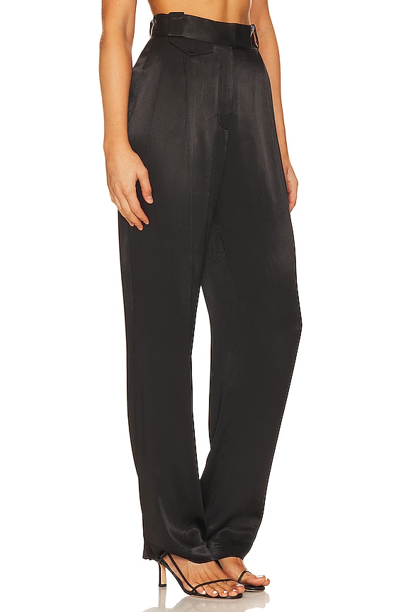 view 2 of 4 La Lune High Waisted Tailored Pant in Black