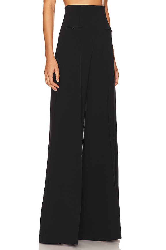 view 2 of 4 Amura High Waisted Wide Leg Pant in Black