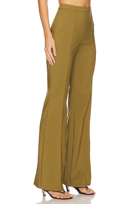 view 2 of 6 Lani Boot Cut Flared Pant in Army Green
