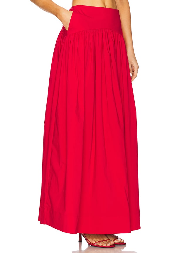 view 2 of 6 JUPE MAXI AVEC FRONCES CAMPBELL in Goji