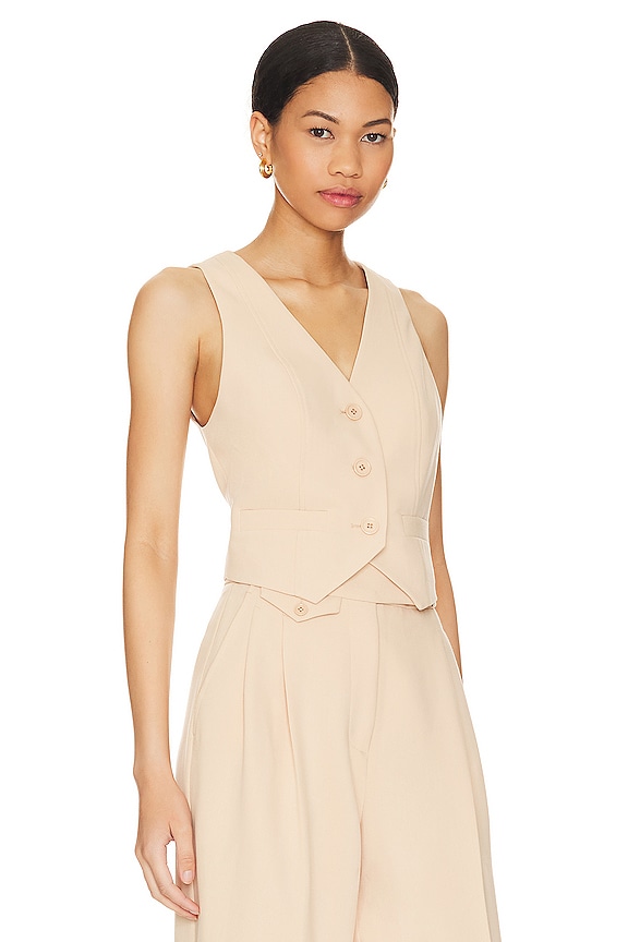 view 2 of 4 CHALECO AJUSTADO A MEDIDA IRENA in Peanut Butter