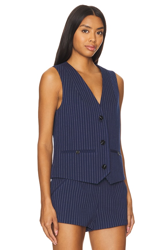 view 2 of 5 Hayden Oversized Vest in Matt & Ivory
