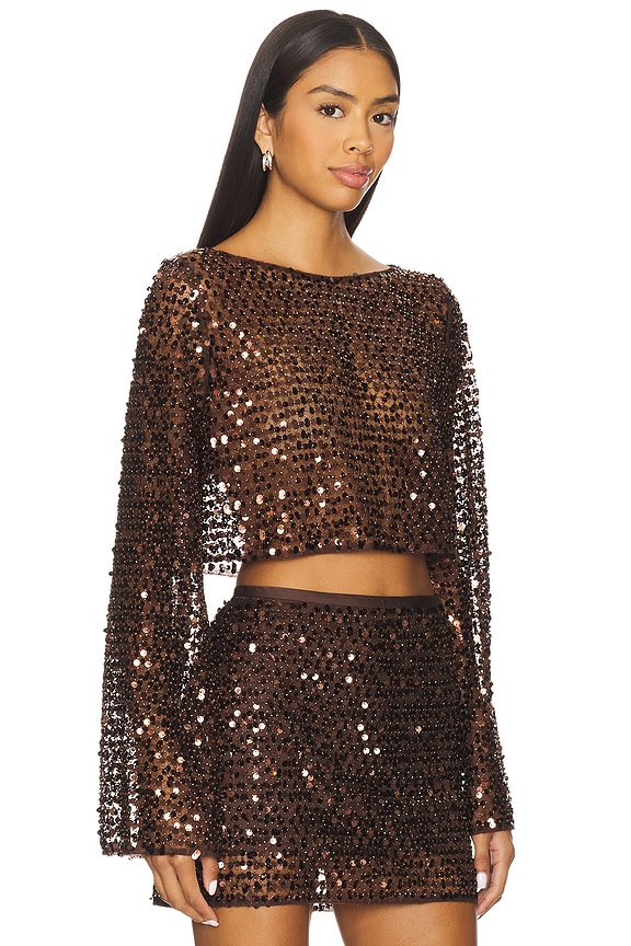 view 2 of 5 Everly Top in Chestnut