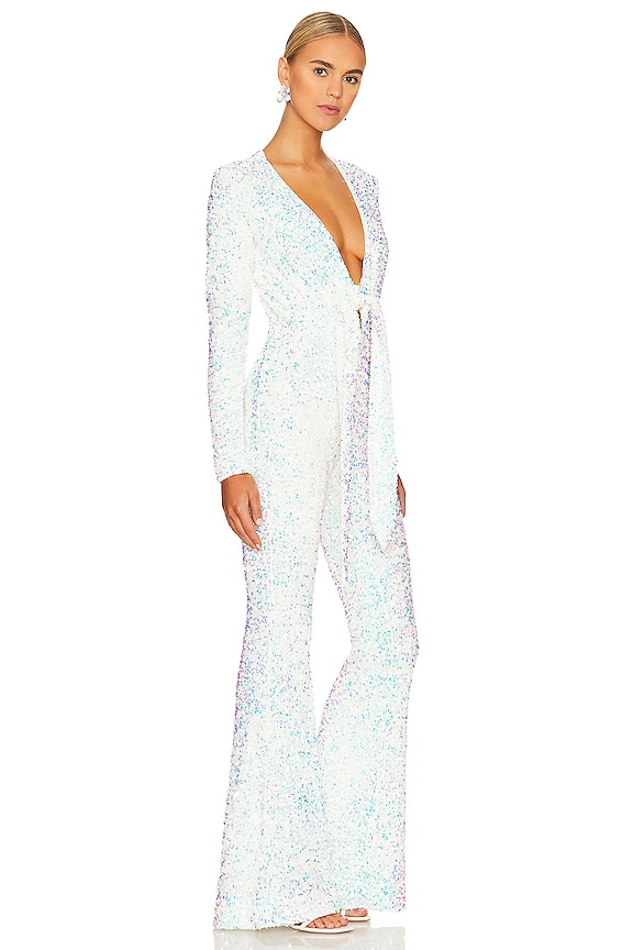 view 2 of 4 Martina Jumpsuit in Iridescent Sequins